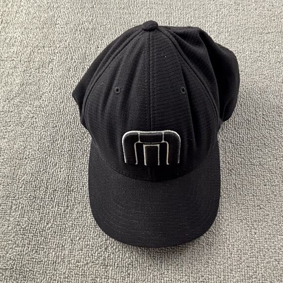 Travis Mathew Hat Adult Large Extra Large Black Fitted Golf Cap Casual Men's - Picture 2 of 6